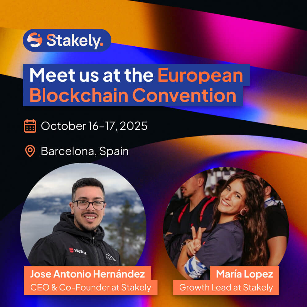 Comming soon Stakely at European Blockchain Convention (EBC)
