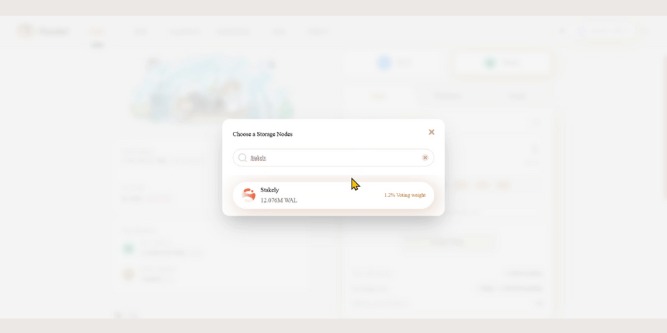 Étape 3 du tutoriel de Walrus pour le staking de avec Phantom sur Haedal