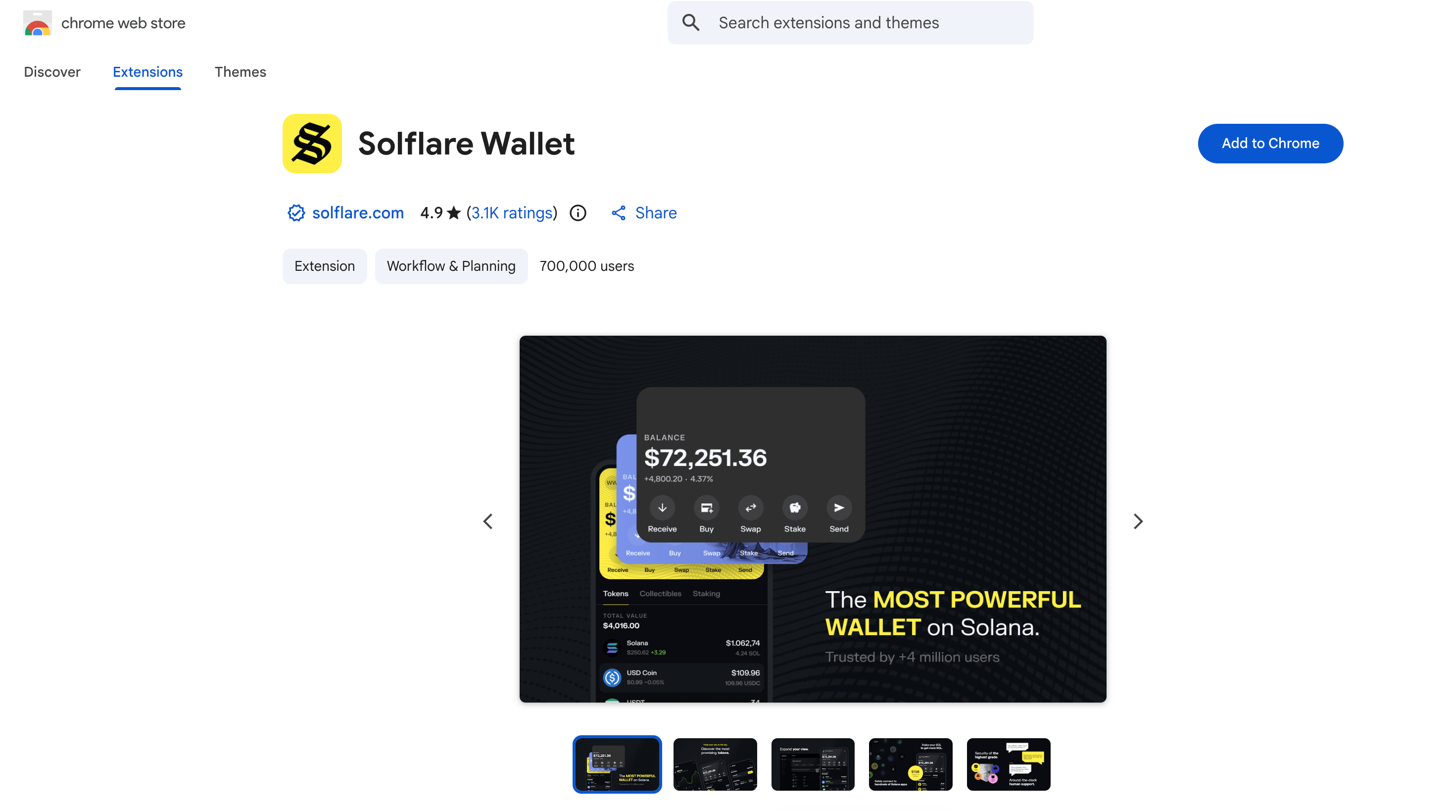 Paso 1 del tutorial de Solana para hacer staking de  con Solflare en SolBlaze